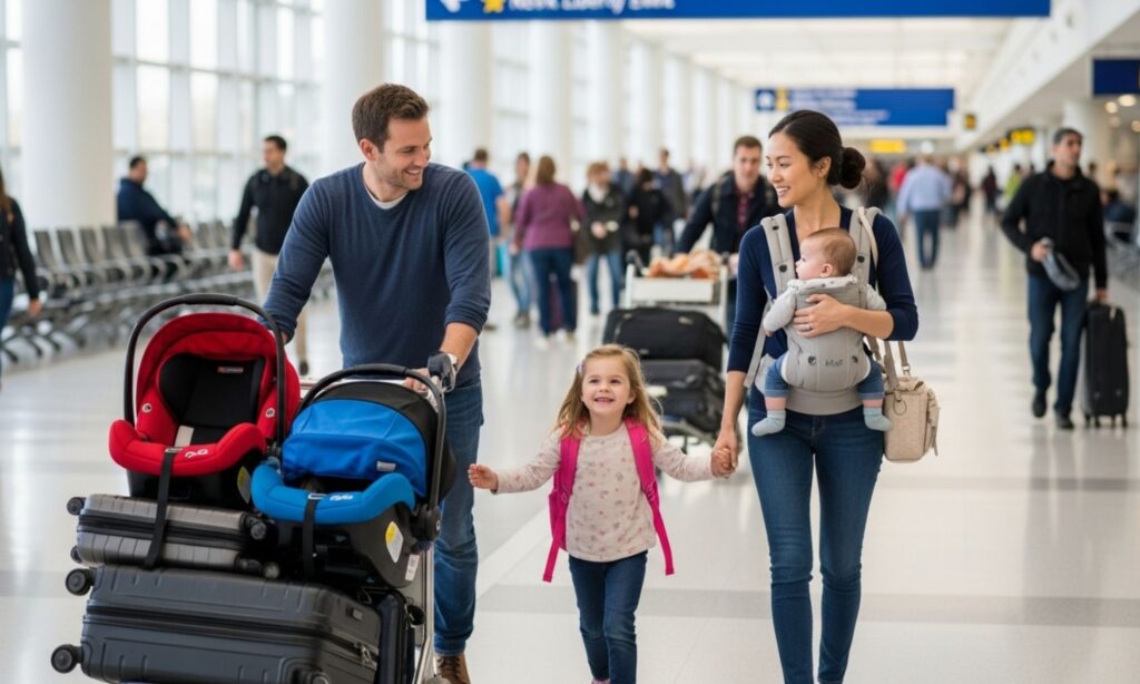 What is the Easiest Way to Travel from the Airport with Kids and Car Seats in NJ?